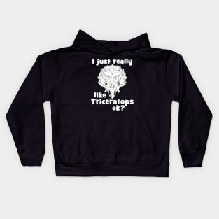 I just really like Triceratops Kids Hoodie